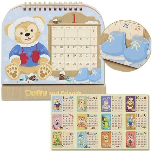 Duffy & Friends Desktop Calendar Tokyo Disney Sea Limited Duffy & Friends Desktop Calendar Tokyo Disney Sea Limited
