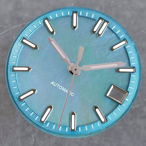 29mm Mother-of-Pearl Green Luminous Watch Dial fit NH35A NH36 Watch Accessories - Picture 15 of 18
