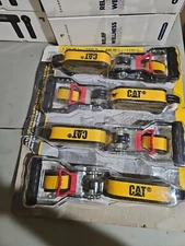 Cat 4 Piece Ratchet Tie Down Set - 16 Feet x 1-1/2 Inches NEW