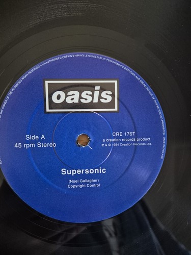Oasis (2) Supersonic 12" Single Stereo UK 1994 Vinyl Record - Picture 13 of 14