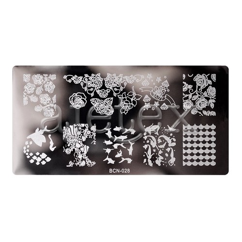 Nagel Schablone Nageldesign Nail Art Stamping Plate Template BCN Serie 30 Stil - Bild 40 von 42