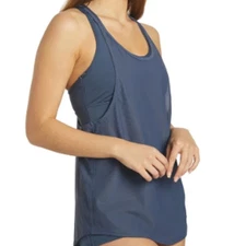 TYR Maximum Support Solid Madison 2n1 Tankini Swim Top Slate - Small 4/6 - $60