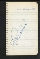 Eddie ROCHESTER Anderson - Signed Autograph Book Page - Jack Benny d.1977