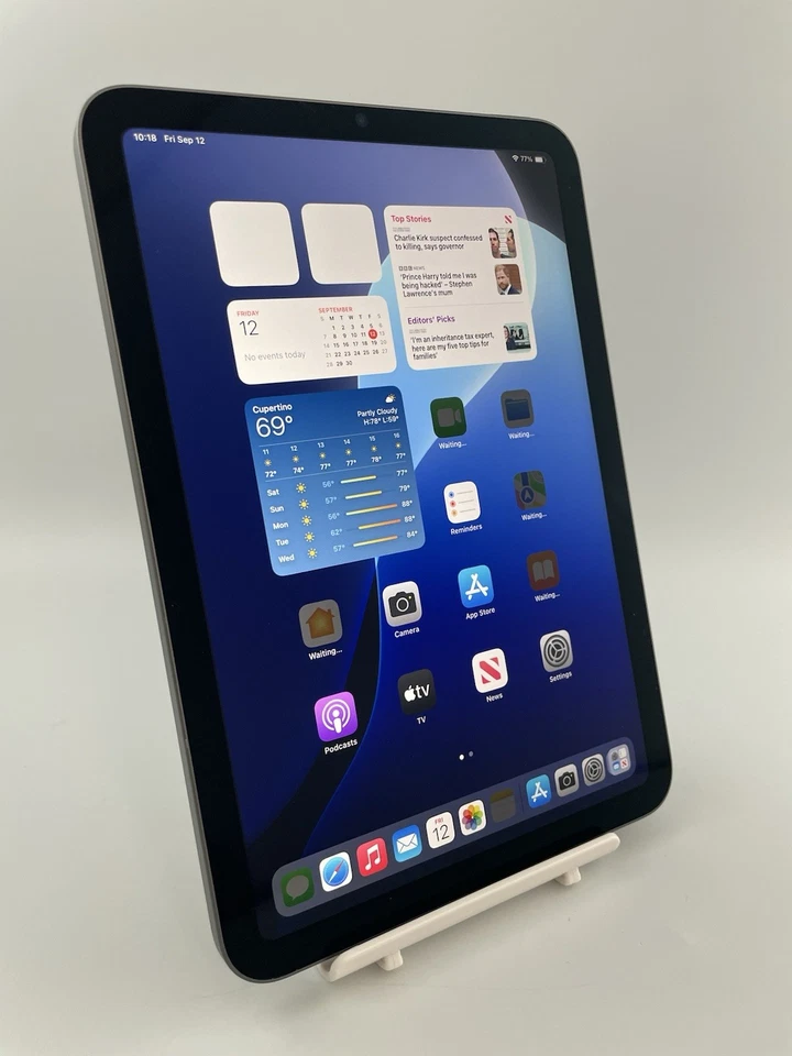 Apple iPad mini 6th Gen A2567 2021 8.3" Grey Wi-Fi 256GB 12MP iPadOS Tablet - Image 2 of 4