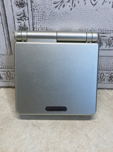 🔥🔥Nintendo Game Boy Advance SP AGS-001 Handheld-System - Silber GETESTET