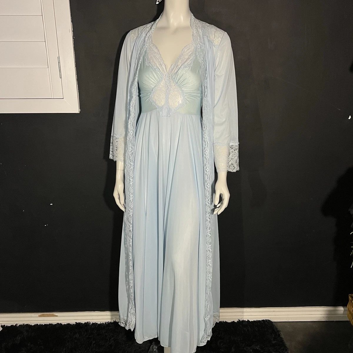 lady olga dressing gown Lady Olga Robe Soft Fleece Embossed Full Button Dressing Gown Nightwear - Gift