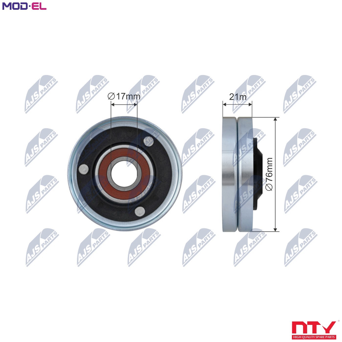 DEFLECTION PULLEYGUIDE PULLEY VBELT RNK-AU-054 FOR AUDI CTDA/CGWC/CGXC 3.0L A5