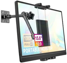 Single Monitor Desktop/Wall Mount Stand - Fits 4.7-15.6'' Monitor, Tablets