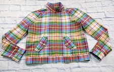 Lauren Active Ralph Lauren WOMENS SIZE S Jacket Green Tartan Plaid Windbreaker 