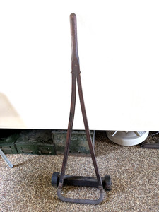Antique Hand Cart Dolly STANDARD VARNISH WORKS CO. Mid 1800's RARE Primitive