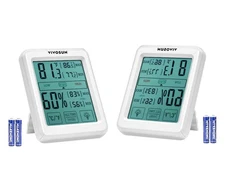 VIVOSUN 2PCS Indoor Temperature &Humidity Monitor Digital Thermometer Hygrometer