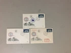 Three different 1952 Israel fdc.Two printed TERCENTENARY OF AMERICAN JEWRY, ZOA
