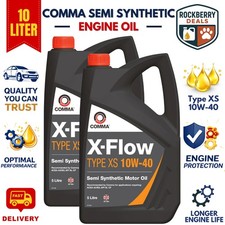 2x Comma - X-Flow Type XS 10W40 Semi Synthetic ACEA A3/B3 Motor Engine Oil 5L 6.00 per litre