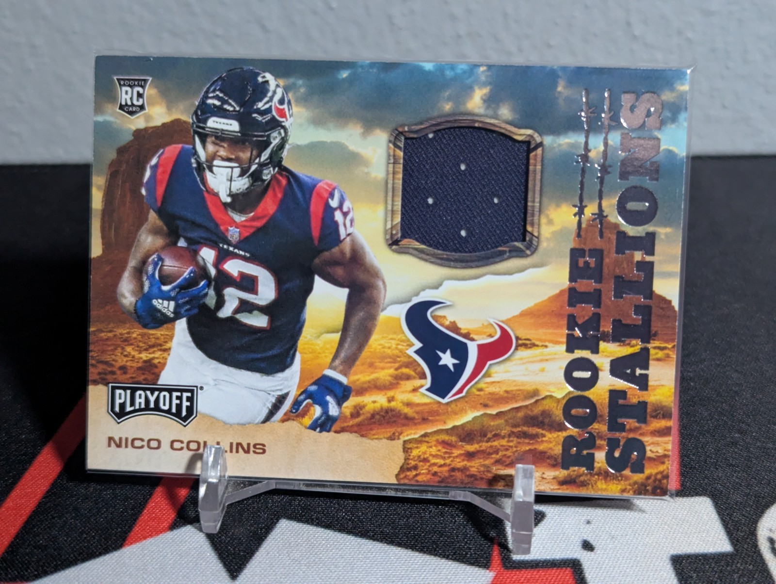 Nico Collins Panini Playoff Rookie Stallions Memorabilia #RSNCO Base