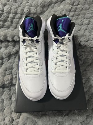Air Jordan 5 Retro White Grape Brand New In Box US Size 8.5 HQ7978-100|SHIPS NOW