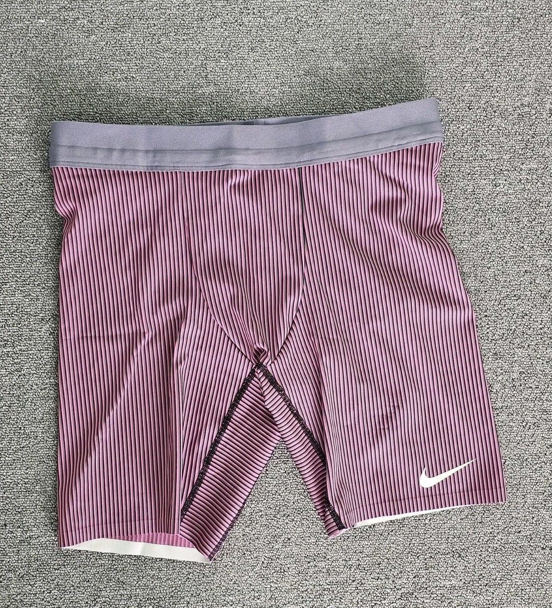 Nike Pro Elite Lined Made in the USA Fuchsia Men Half Tights Sz