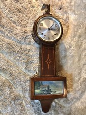 Antique USA Session Double Rod Chimes Strike Banjo Clock,mechanical Movement,