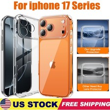 Case For iPhone 17 Pro /17 Pro Max /17 Air Ultra-Thin Soft TPU Clear Phone Cover