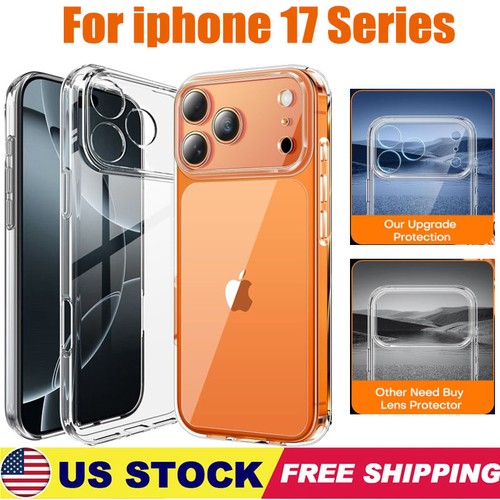 Hülle für iPhone 17 Pro /17 Pro Max /17 Air Ultra Dünn Weich TPU Klar Handyhülle - Bild 2 von 15