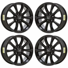 18" Honda CR-V Gloss Black Exchange Wheels Rims Factory OEM 60310 2023-2025
