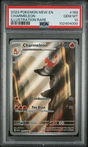 Pokemon Charmeleon SV 151 Illustration Rare Holo #169/165 PSA 10 English MEW