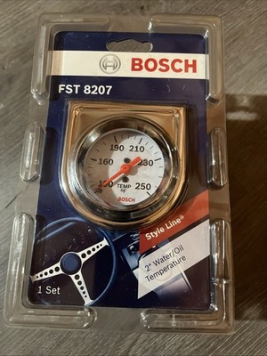 Bosch FST8207 Style Line 2'' Mechanical Water / Oil Temp Gauge WHITE FACE