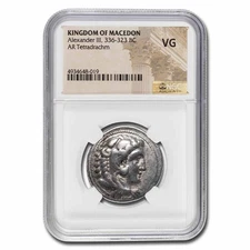 Kingdom of Macedon AR Tetradrachm Alex. III (c.336-323 BC) VG NGC