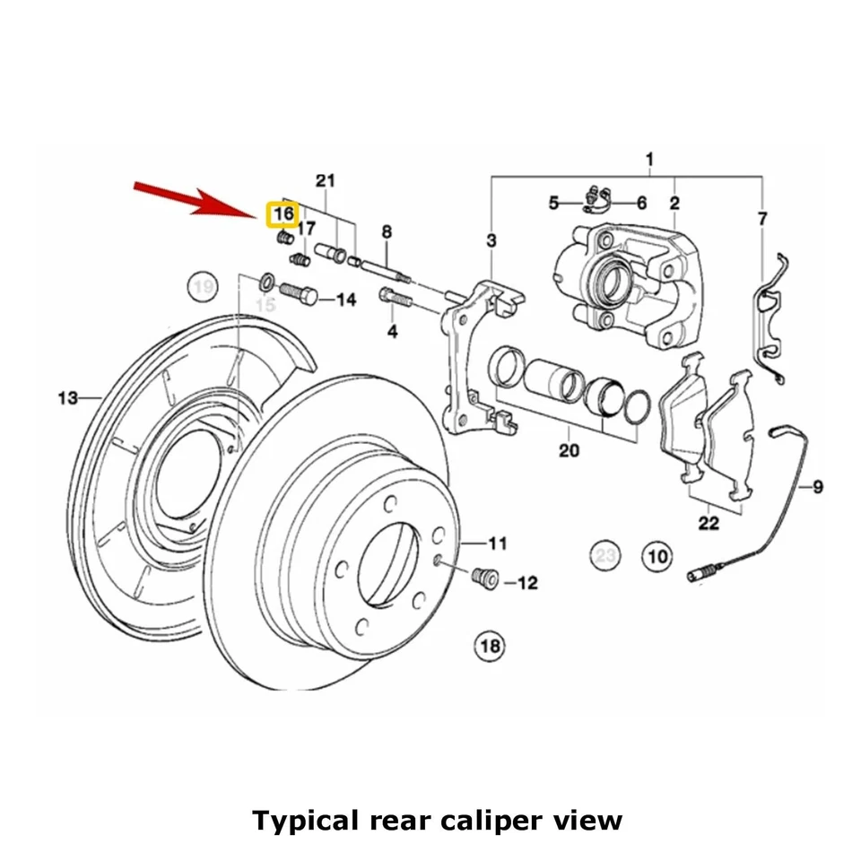 8 X Cubierta de tapa antipolvo extremo de perno deslizante pinza de freno delantera trasera OEM Ate 1988-13 BMW Foto 3 de 3