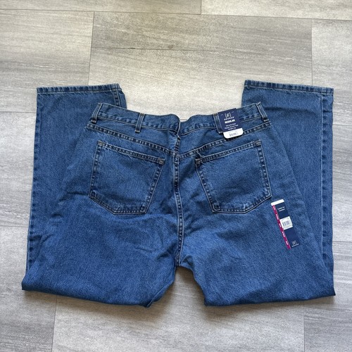 NWT George Men's Relaxed Jeans 42 x 30 Medium Wash Straight Leg New - Picture 4 of 4