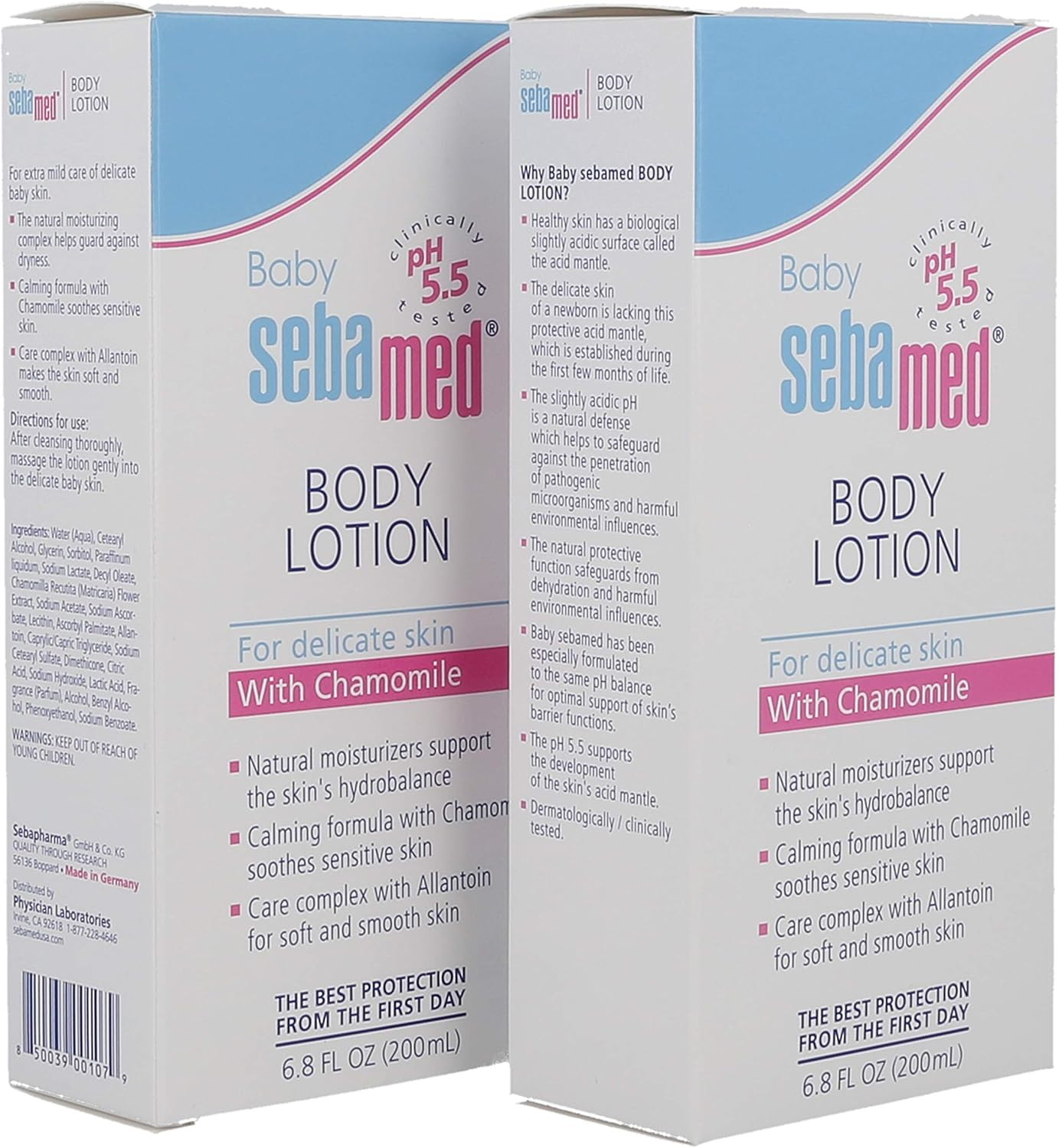 Baby Lotion, 6.8-Fluid Ounces Bottles (Pack of 2)