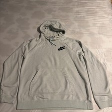 Women  s Light Grey Sweatshirt Hoodie Soft M Medium Long Sleeve Pullover Pocket