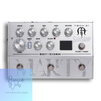 TECH21 Marty Friedman Signature SansAmp Vorverstärker Effekpedal für Gitarre