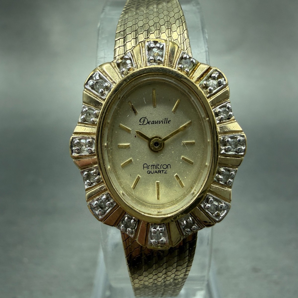 Armitron Deaville Watch Women 19mm Champagne Dial Gold Tone  display picture 2