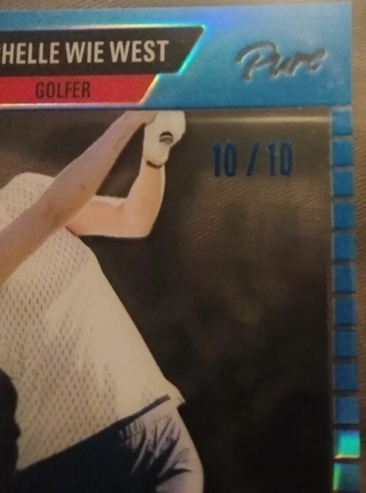 2023 Leaf Pro Set Pure 89 Pro Set Platinum Spectrum #89 MWW Michelle Wie West/10 - Image 3 of 4
