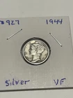 1944 Mercury Silver Dime VF