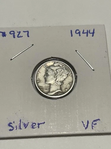1944 Mercury Silver Dime VF