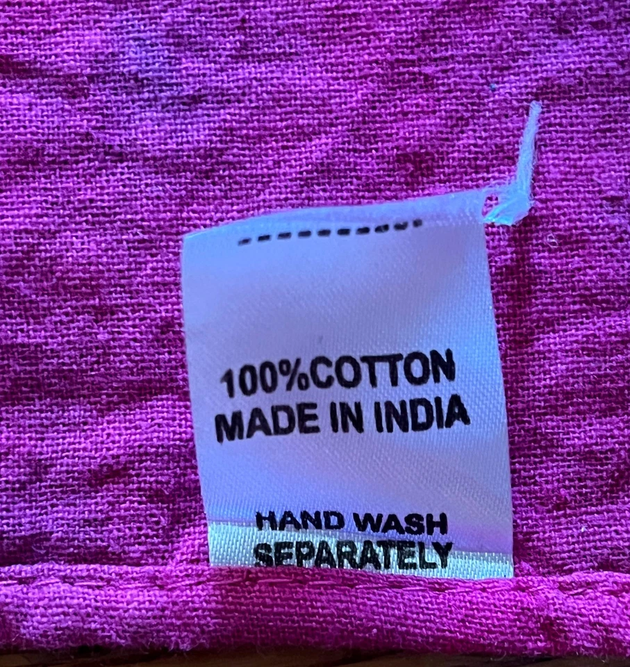 Tapiz grande tie-dye 100 % algodón elefante hecho en India 73" x 52" Foto 2 de 2