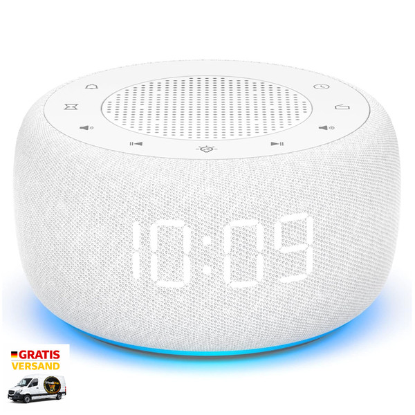 Radiowecker Mit Nachtlicht 4 WecktöNe 7 Farben Dimmer 9,5X6Cm-image