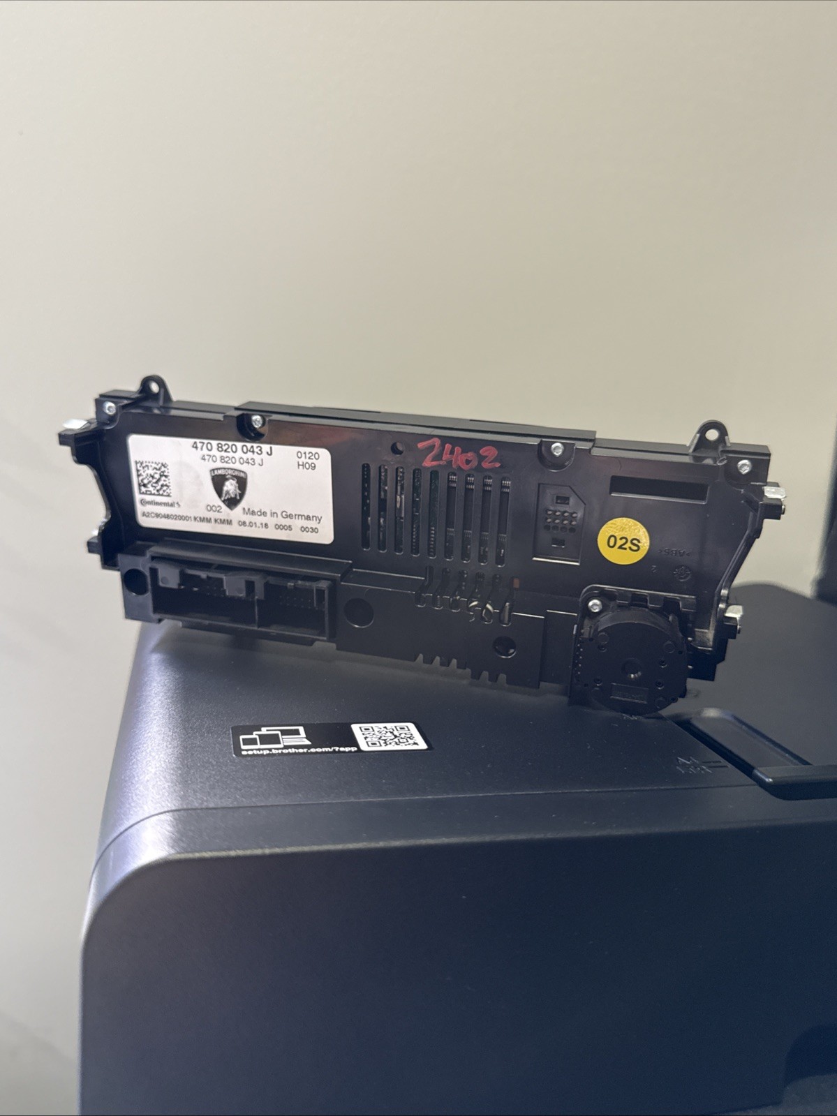 LAMBORGHINI AVENTADOR TEMPERATURE A/C CONTROL UNIT OEM 470820043J