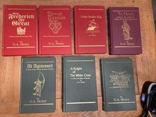 G A Henty books lot of 7 hardcover Preston Sp...