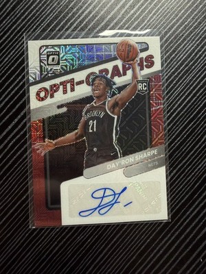 2021-22 Panini Donruss Optic Day Ron Sharpe Opti Graphs RC Choice Auto #OG-DRS