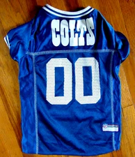 Pets First Indianapolis Colts NFL Football Blue Large Mesh Pet Dog Jersey G