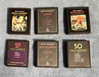 Lot of (6) Atari 2600 & Sears Classic Game Cartridges - Cleaned, Tested, Working