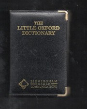 The Little Oxford Dictionary Revised 7th Edition, Leather with Brass Corners