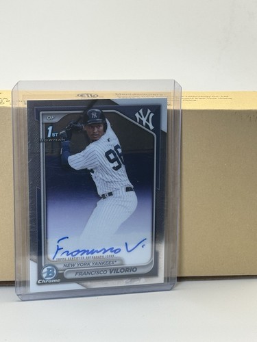 2024 Bowman Chrome Baseball MLB Francisco Vilorio 1st Autograph Auto #CPA-FV (B)