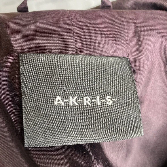 Akris purple silk blazer 12 - Image 4 of 4