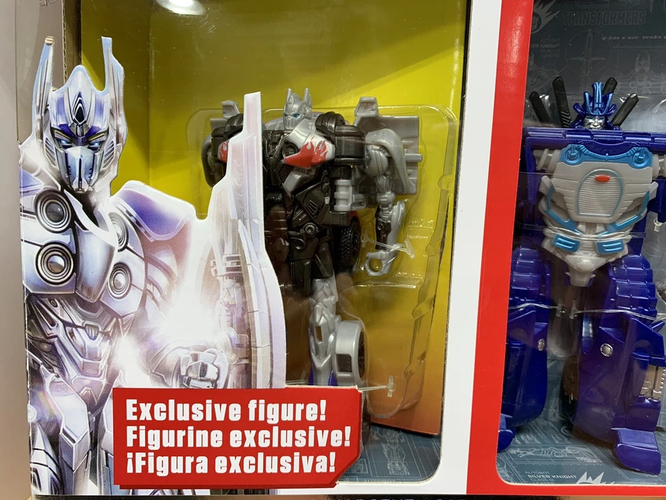 Transformers Age Of Extinction 1-STEP Collection Silver Knight Optimus -2014 NEW - Image 3 of 4
