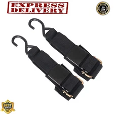 2 Pack Boat Tie Down Straps 2"x4' Trailer Transom Tie Down Strap Fishing Ski Boa