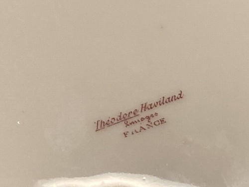 Antik Theodore Haviland Limoges France Rosen Schleiger 340 Teller Schale Teetasse - Bild 158 von 181