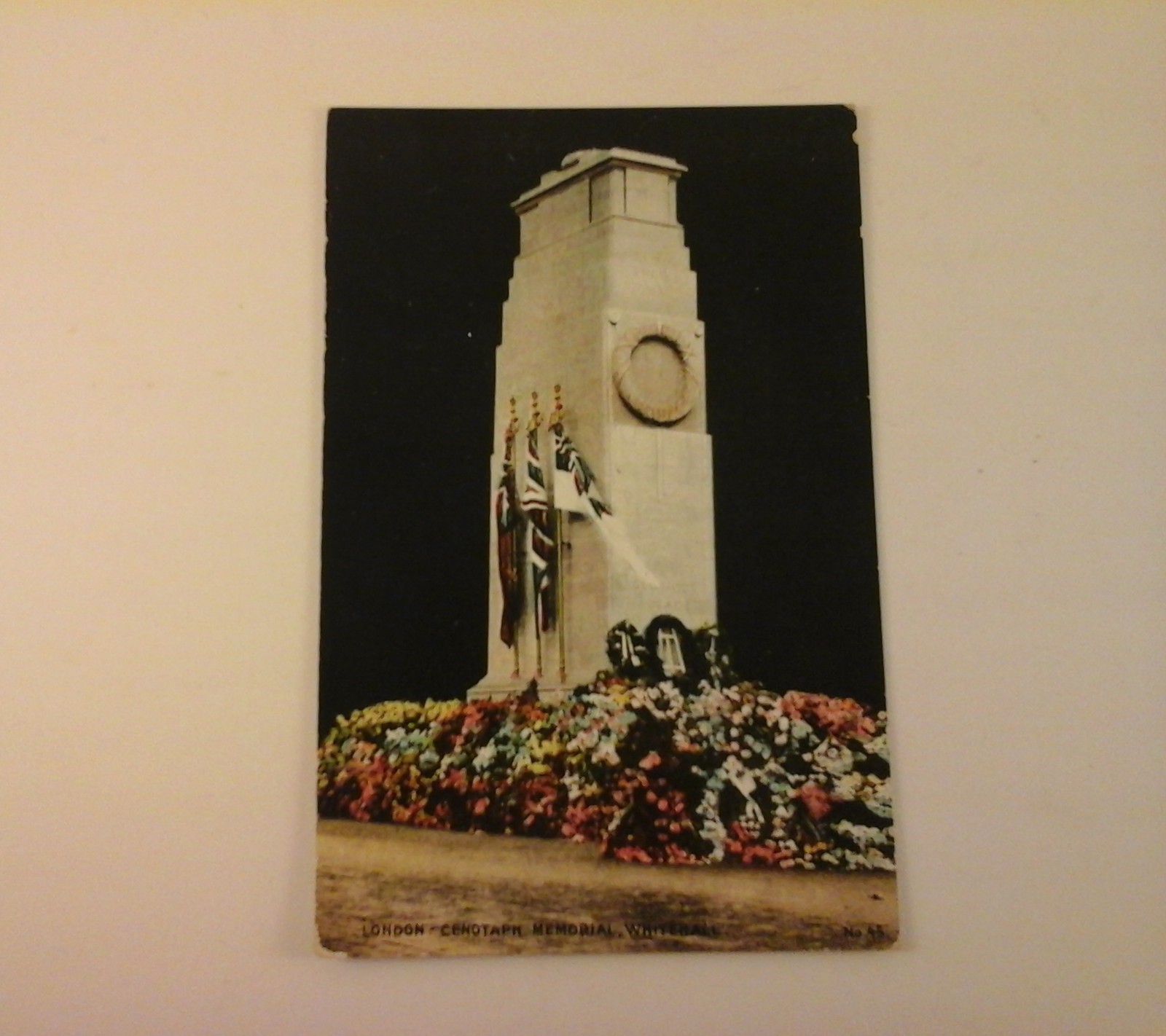 Vtg 1920's UK London Postcard - Cenotaph Memorial, Whitehall